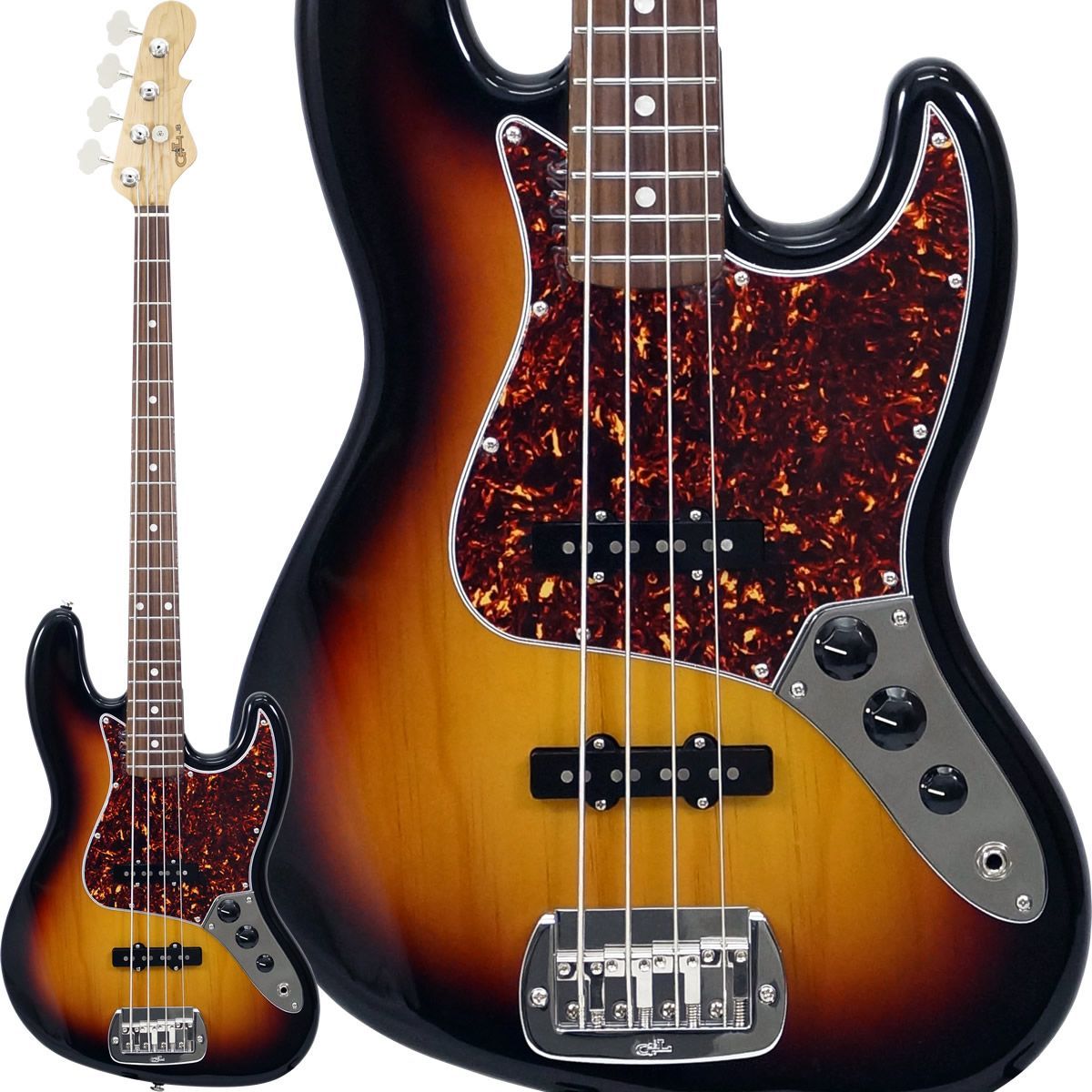 G-L Fullerton Deluxe JB Pine 3-Tone Sunburst|Caribbean Rosewood FDPJB-3TS-CR アウトレット