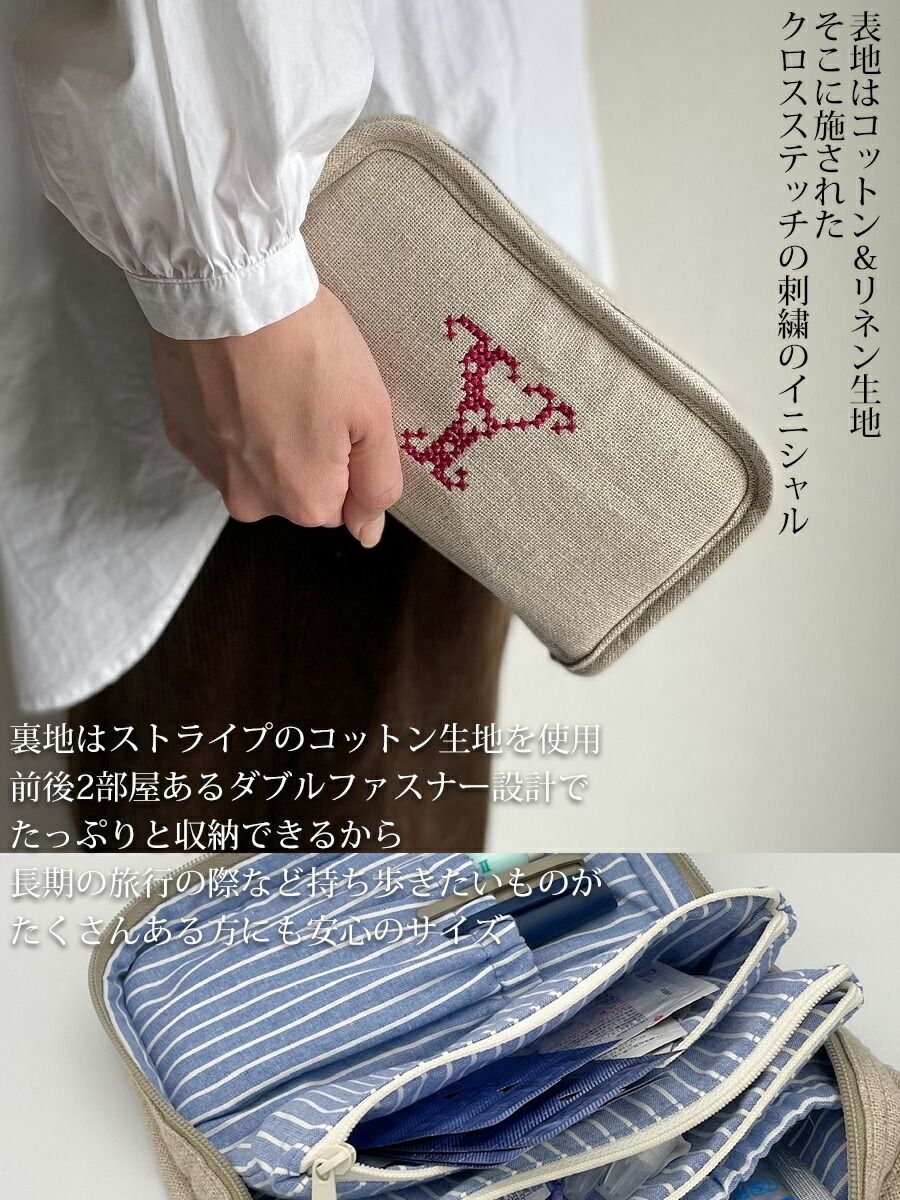 送料無料】 インスリンポーチ オープンアラウンド クロスステッチ刺繍