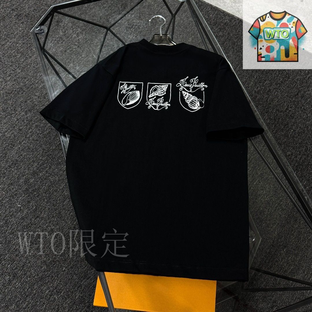 今日特価】Louis Vuitton 25 款 刺繍 & プリント男女兼用 T