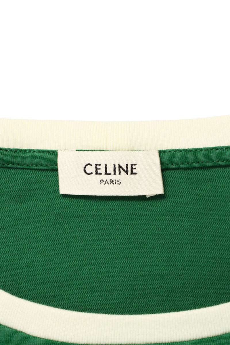本物　CELINE セリーヌ　クロップドTシャツ CELINE クロップドTシャツ ホワイト トップス
