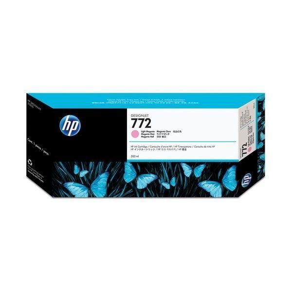 (まとめ) HP772 インクカートリッジ ライトマゼンタ 300ml 顔料系 CN631A 1個 〔×10セット〕