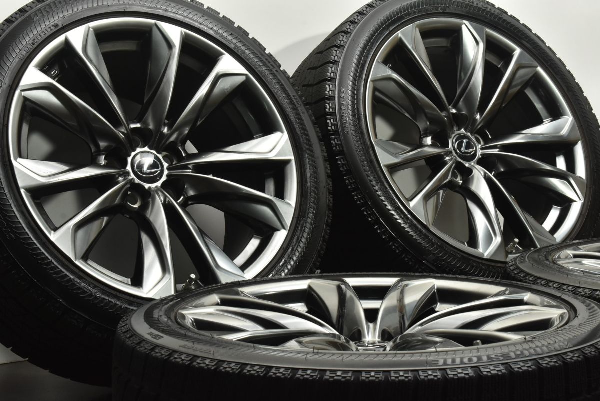 交換用に レクサス LS500h Fsport 後期 純正 20in 8.5J 25 9.5J 35 PCD120 ブリヂストンBLIZZAK 245 45R20 275 40R20 ブラックスパッタ