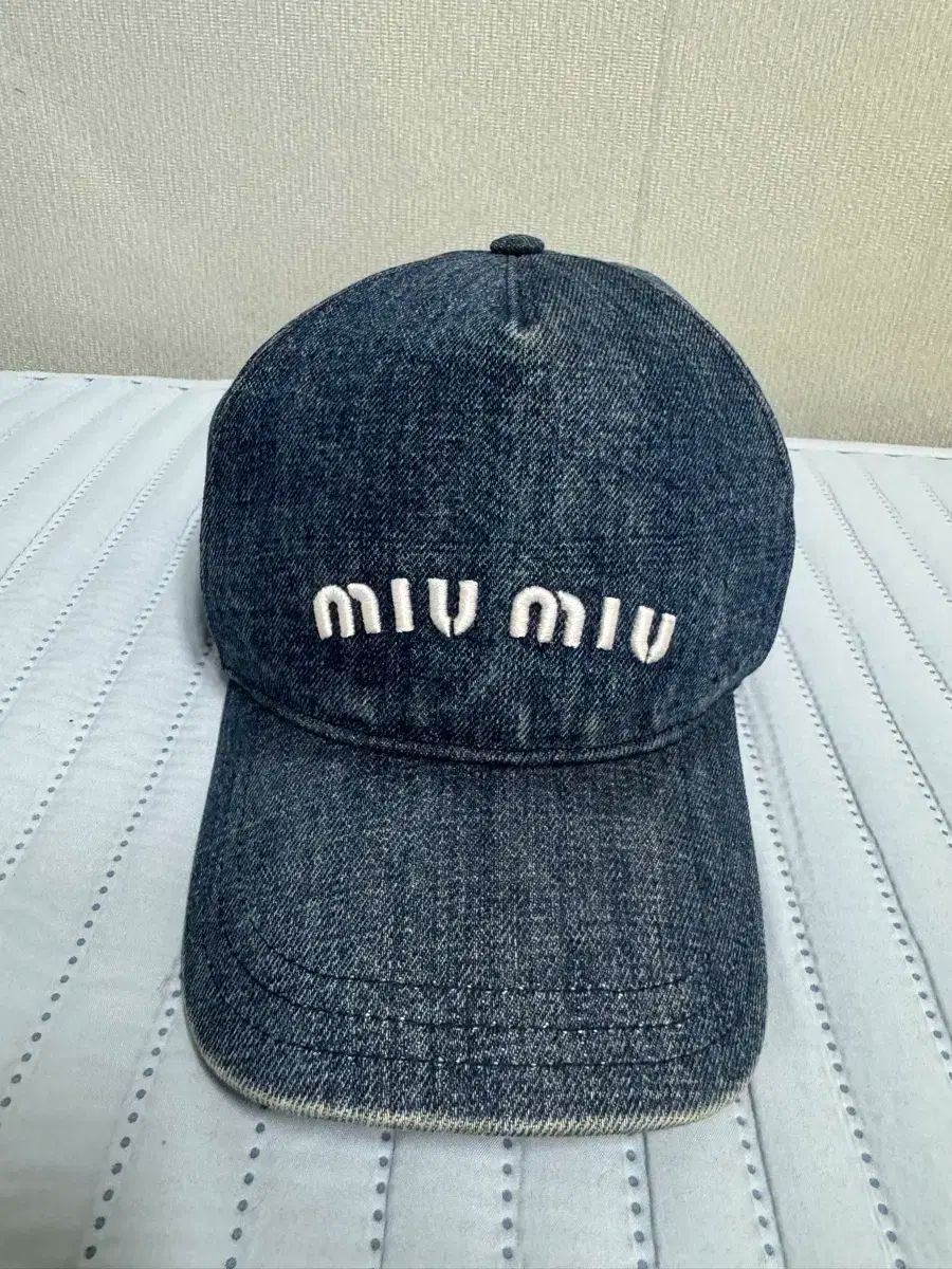 MIU MIU(ミュウミュウ) デニム ベースボール キャップ M miumiu