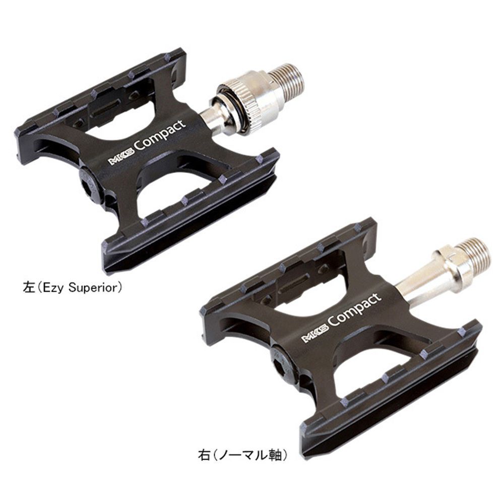 三ヶ島製作所 Compact One Side Ezy ブラック ペダル MKS ミカシマペタル 三ヶ島 両面 脱着 小型 軽量 ブロンプトン
