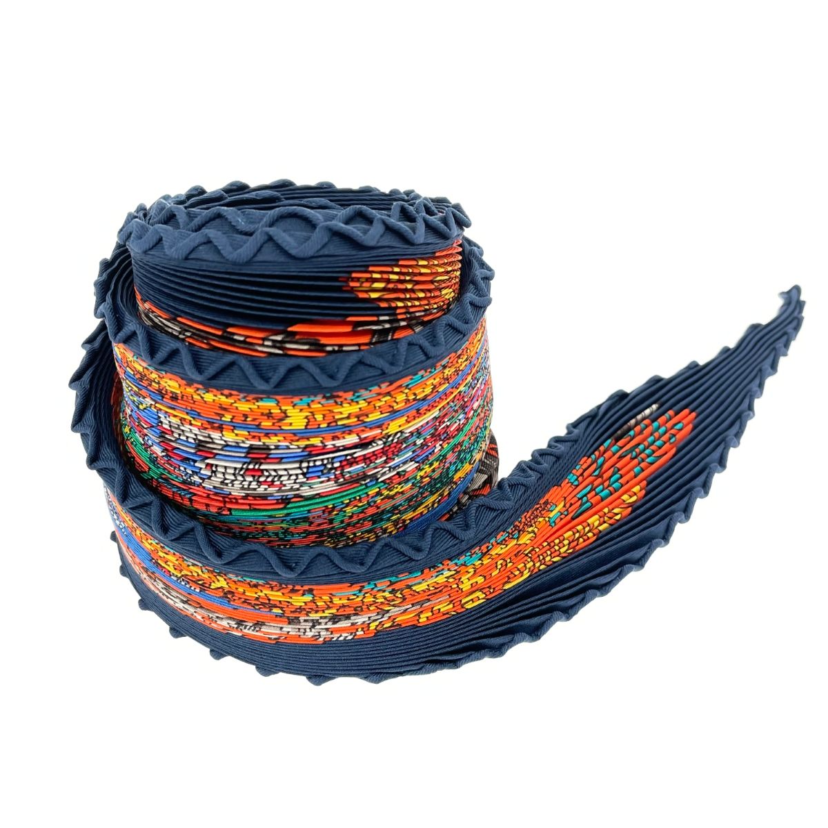 HERMES エルメス カレプリセ L ATLANTIDE アトランティス大陸 スカーフ ネイビー シルク100％ レディース 240001140306