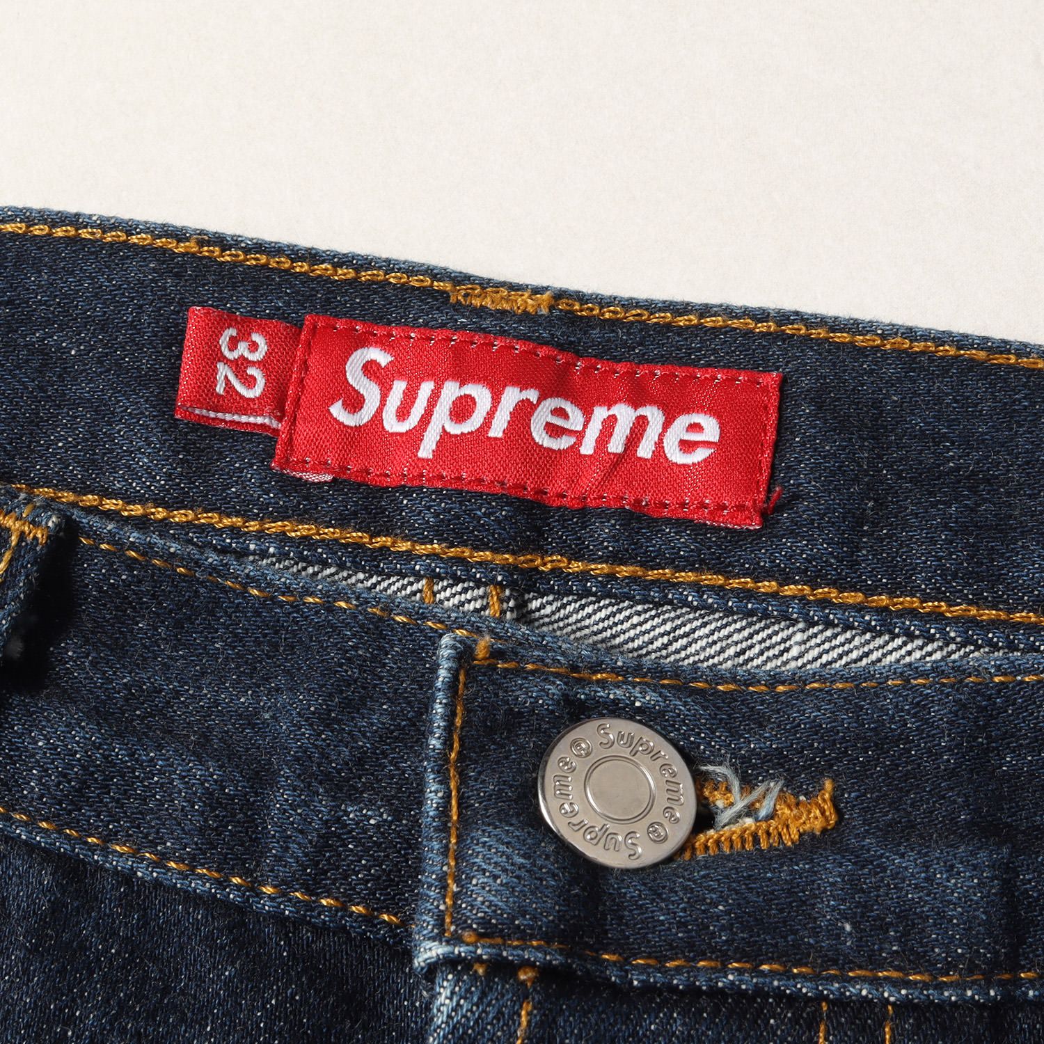 Supreme シュプリーム パンツ リジッド スリム デニムパンツ Rigid Slim Jean インディゴ ネイビー ブルー 32 ボトムス  ジーンズ ジーパン ストリート ブランド カジュアル