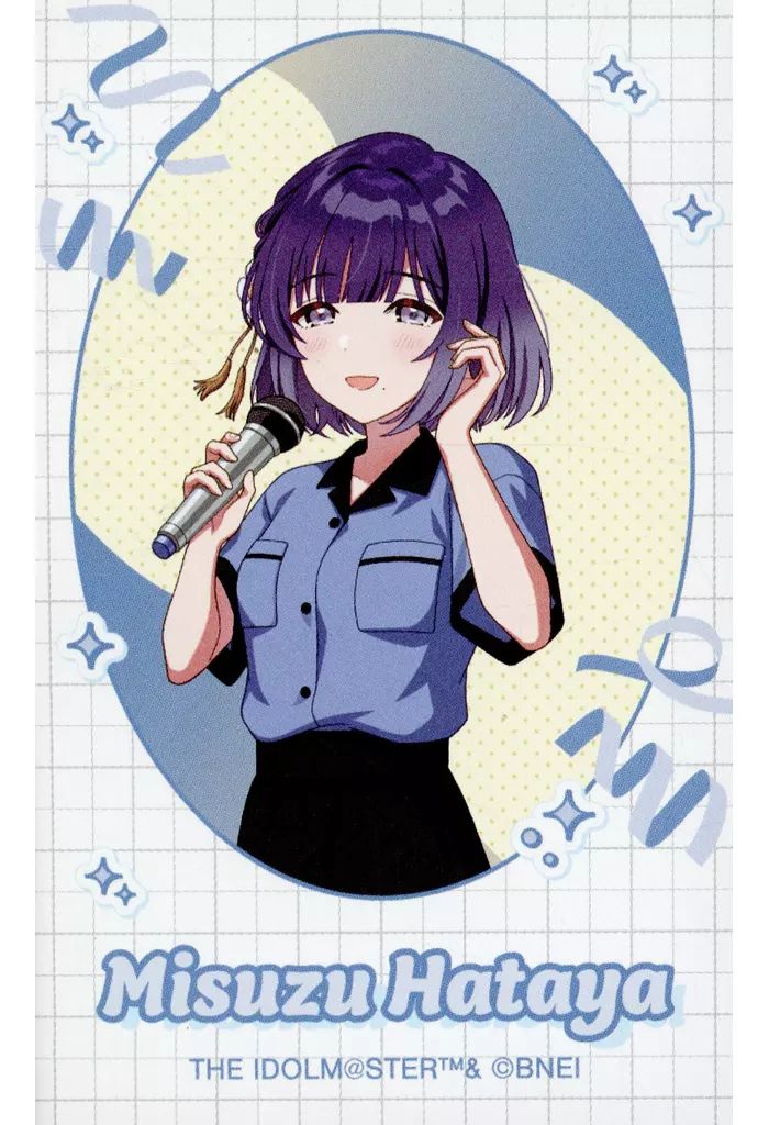 [Used] Chara Card Misuzu Hataya “Academy Idolmaster x ROUND1 Drawn Bowling Shirt ver. Trading instant camera style illustration cards”