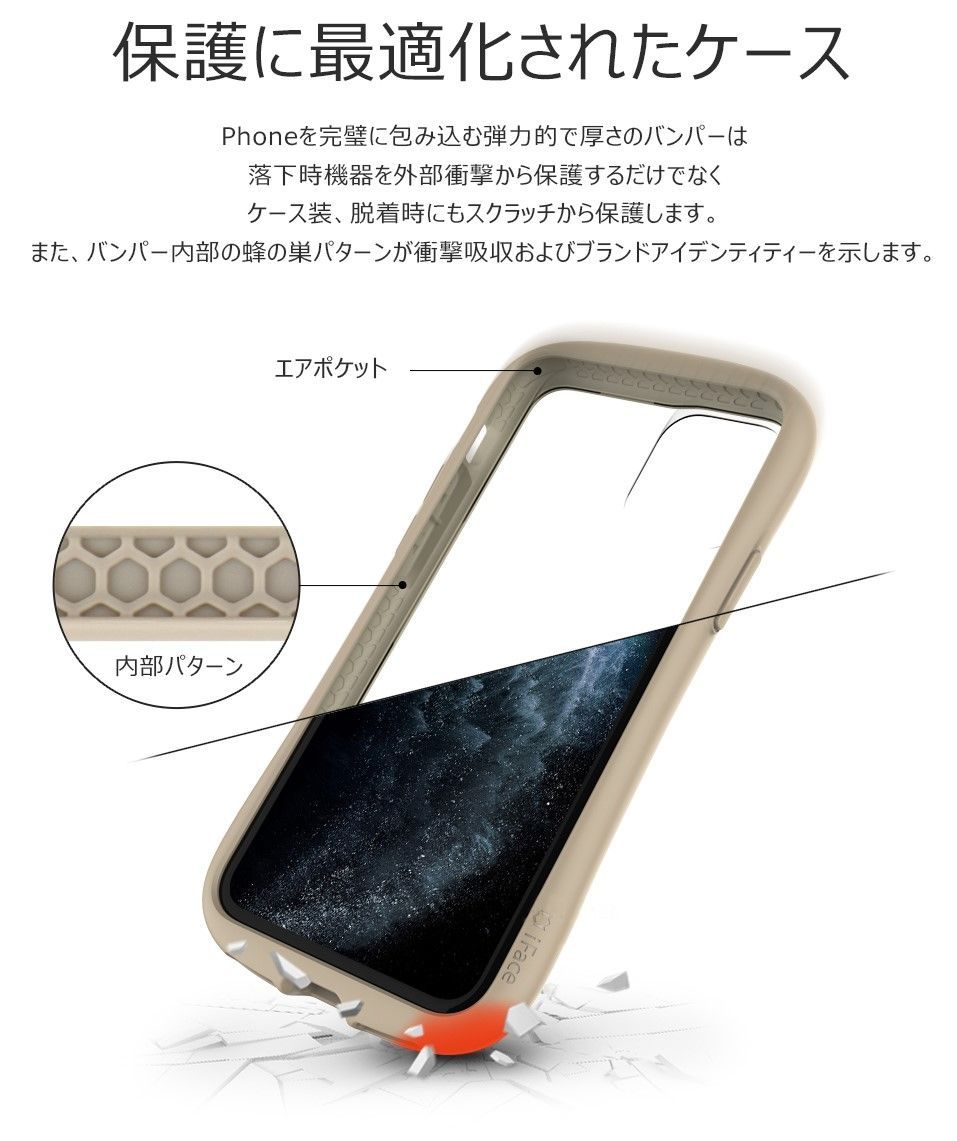 新品 高質量 iFace iPhone14 ケース iPhoneケース アイフェイス スマホケース 耐衝撃 人気 韓国人気 おすすめ ベージュ