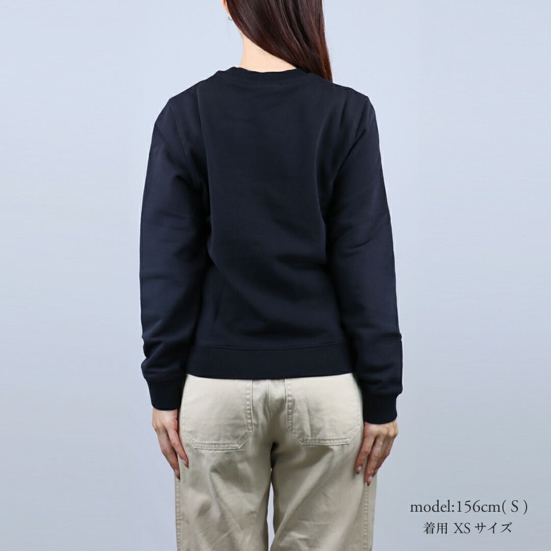 メゾンキツネ MAISON KITSUNE レディース スウェットトレーナー レディフォックス レギュラー スウェットシャツ PW00320KM0340 P199 BLACK WWW_OLIVIERBERNSTEIN_COM