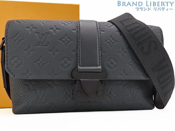 【ほぼ新品】ルイヴィトン　LOUIS VUITTON　モノグラム トリヨン　Sケープ メッセンジャー　斜め掛け ショルダーバッグ　メッセンジャーバッグ　ブラック　トリヨンレザー　M23741