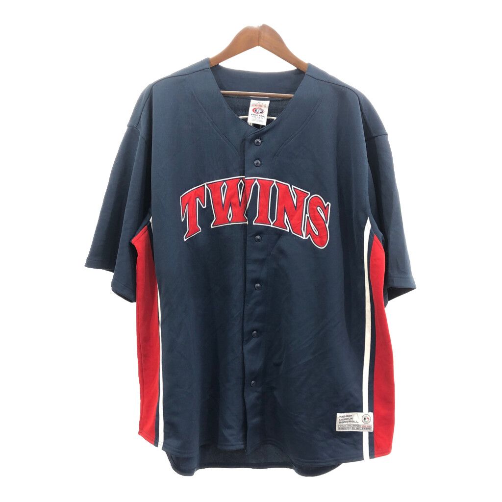 古着 00年代 TRUE FAN MLB MINNESOTA TWINS ミネソタツインズ メッシュ ゲームシャツ ベースボールシャツ メンズL相当 /eaa464936 古着 00年代 TRUE FAN MLB MINNESOTA TWINS ミネソタツインズ
