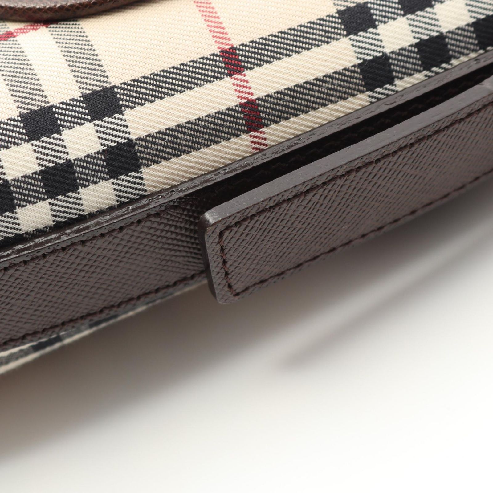 バーバリー BURBERRY ショルダーバッグ ノバチェック ブラウン 