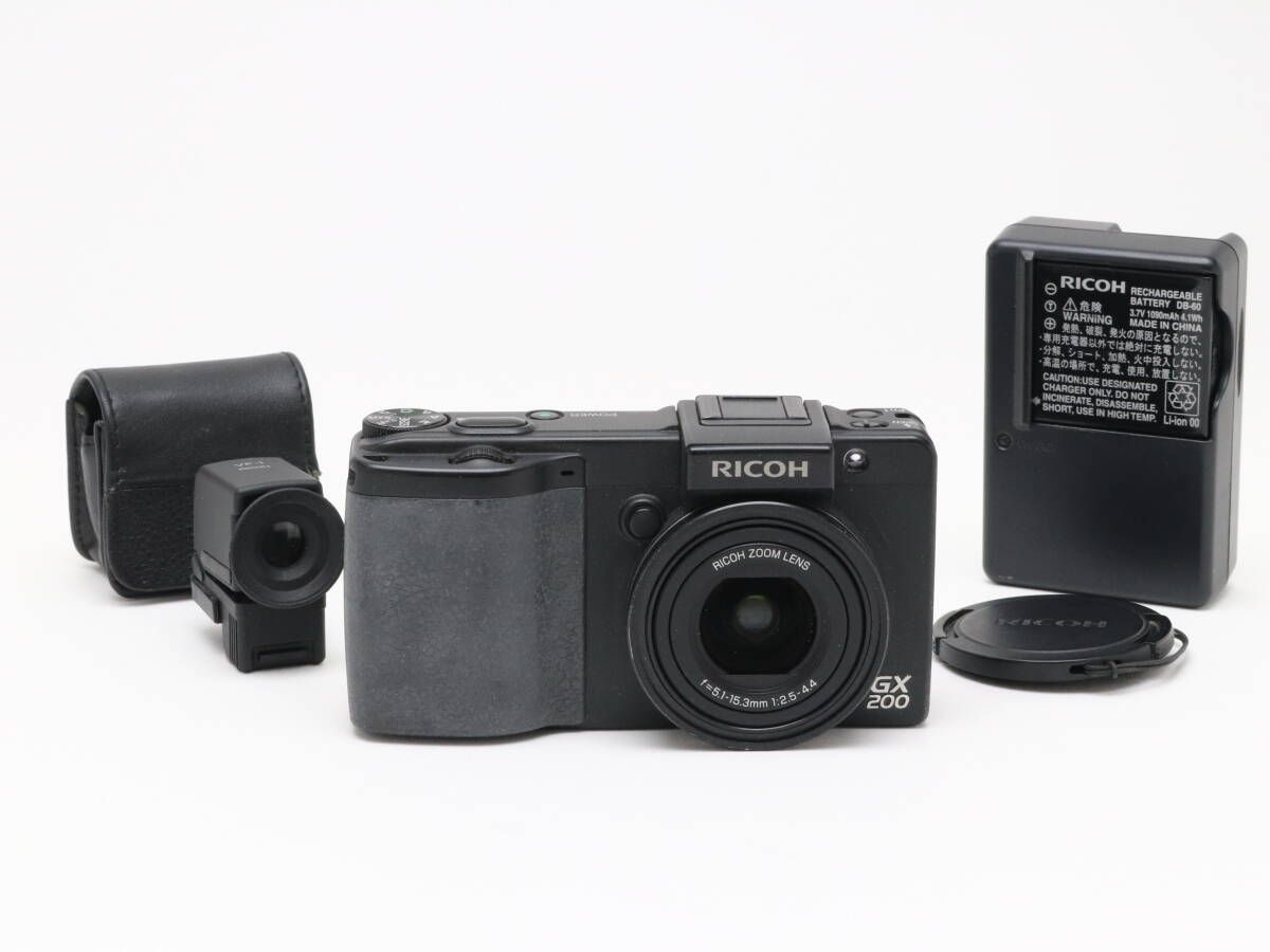 B 並品 RICOH リコー GX200 VF-1 Kit 初期不良返品可 55-31
