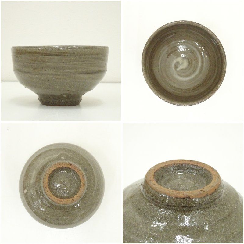 益子焼 横山由夫造 刷毛目茶碗（共箱） 茶道 抹茶 おしゃれ 抹茶茶碗