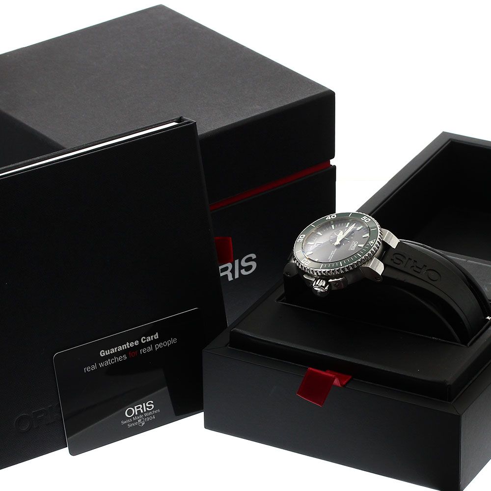 オリス ORIS 01 743 7673 4137-07 8 26 01PEB アクイス デイト 自動巻き メンズ 箱 保証書付き_910758