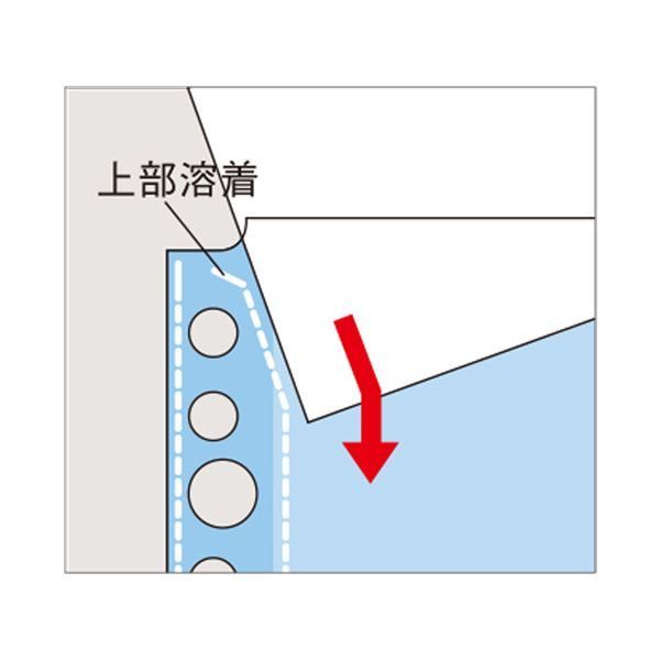 まとめ）LIHITLAB クリヤーポケット N-2102 A4S 30穴 10 - タイシ