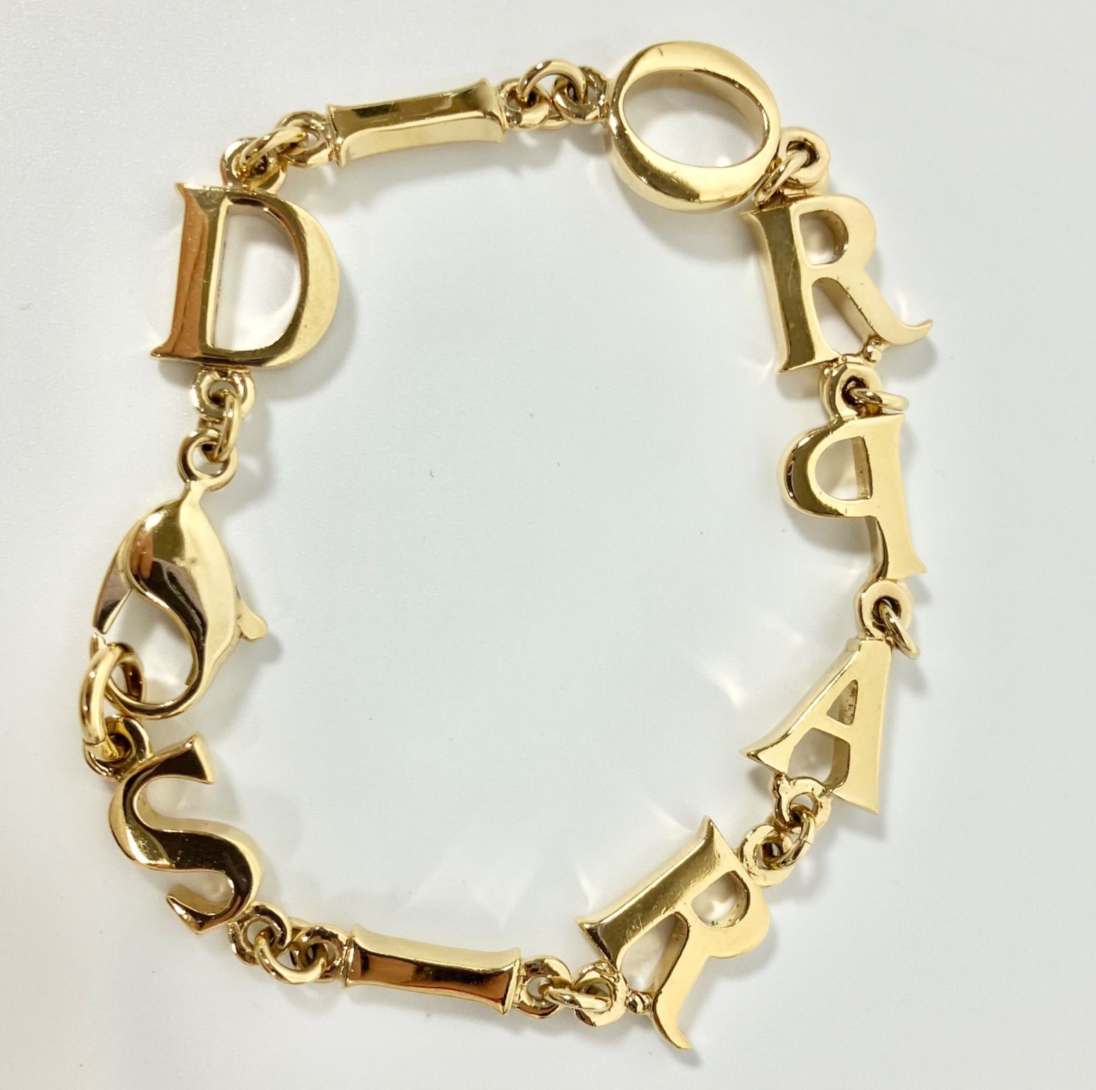 Christian Dior　CDロゴサークル　ブレスレット　ゴールドカラー CDロゴチェーンブレスレット ゴールド ヴィンテージ|ディオール