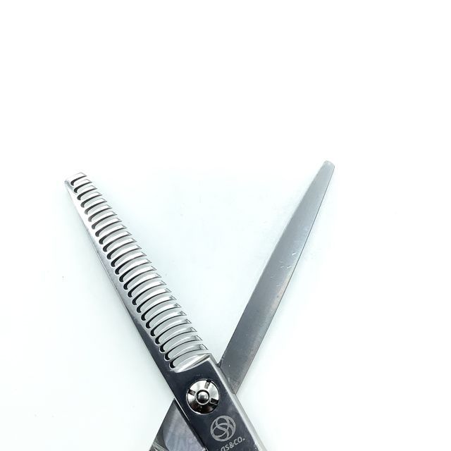  アルファシザーas-co FTC-25 オフセット シザー セニング 美容ハサミ すきばさみ 美容師 理容師 約20～25 右利き 6インチ sc 2239 セニングシザー(すきバサミ) 散髪用品