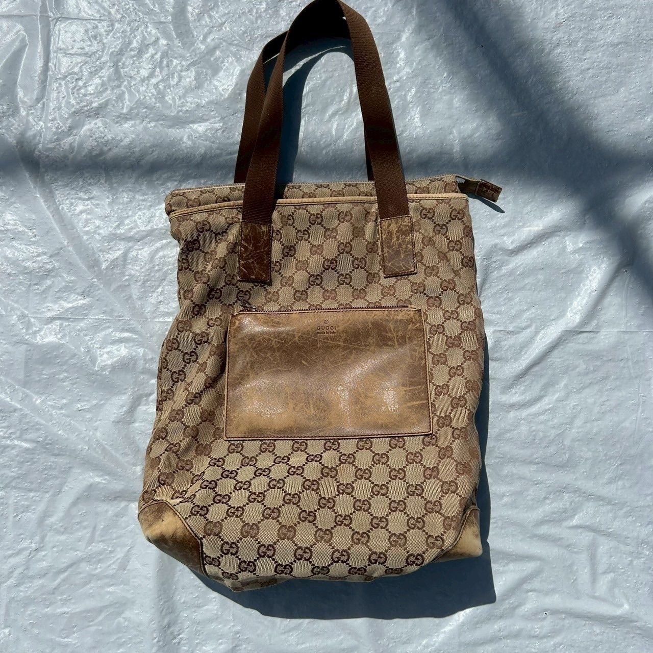 GUCCI グッチ トートバッグ GGキャンバス レザー キャンバス GG