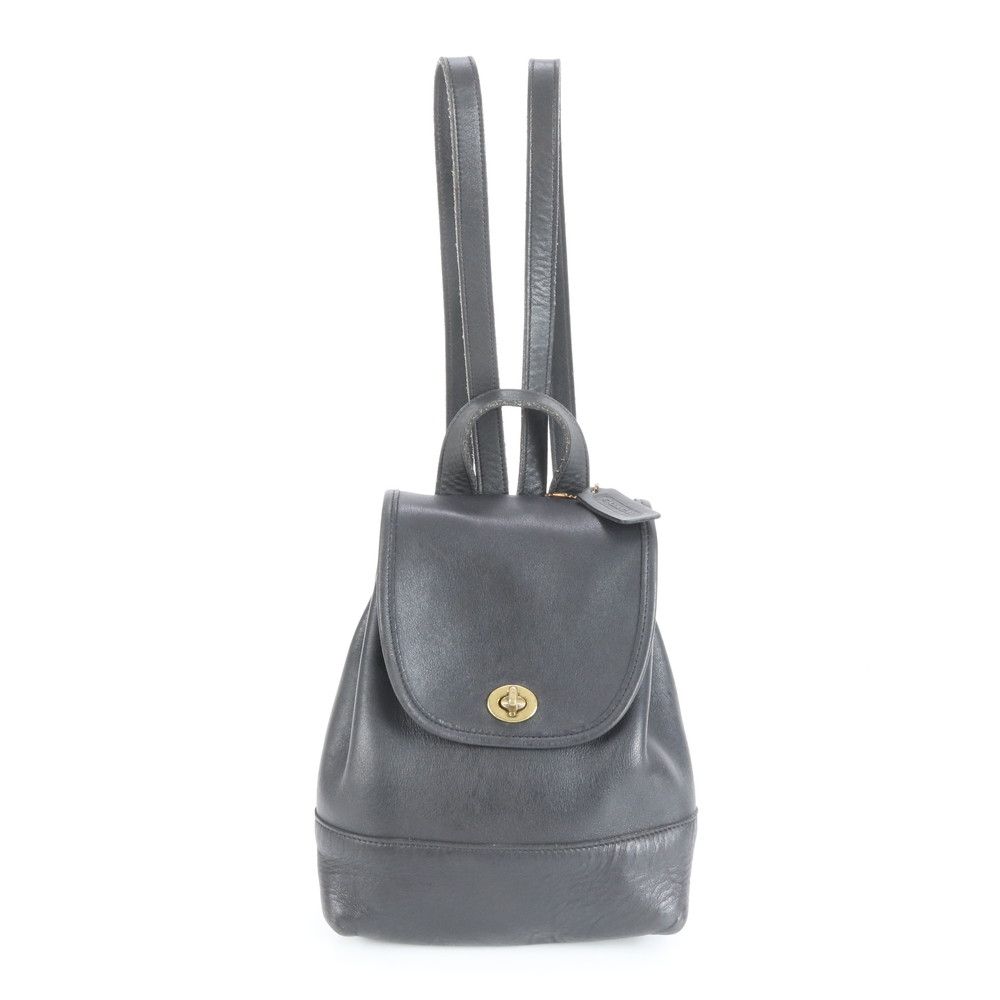 極美品 コーチ 9960 オールドコーチ USA ターンロック レザー リュック