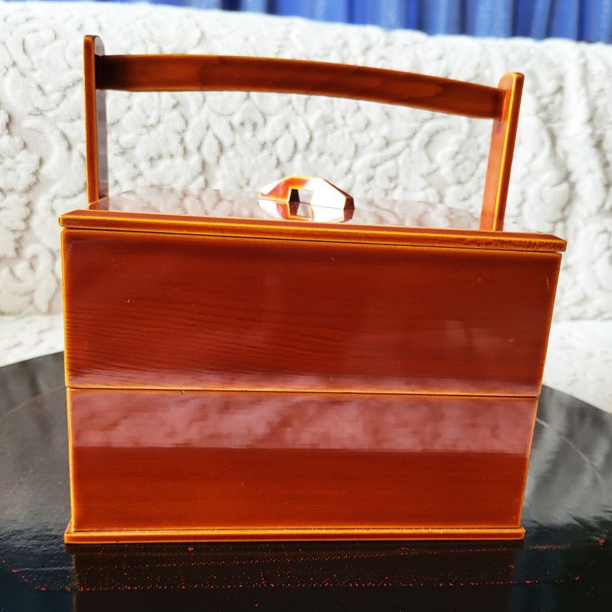 飛騨の春慶塗 2段重 飛騨高山 春慶塗】5寸二段重 商品詳細