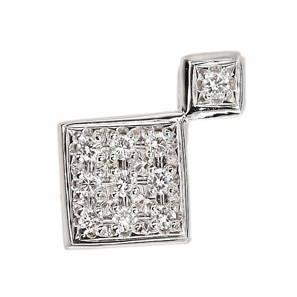 坂本幸彦 シェル ペンダントトップ ダイヤモンド K18ホワイトゴールド  