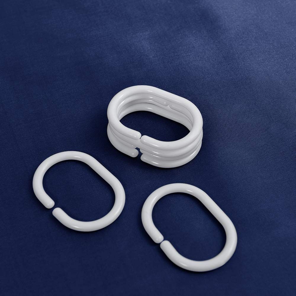 在庫 入り リング付き 保温 防寒 防水 防カビ 目隠し ユニットバス お風呂用 速乾 ネービー 120 x 180 cm シャワーカーテン Dehome