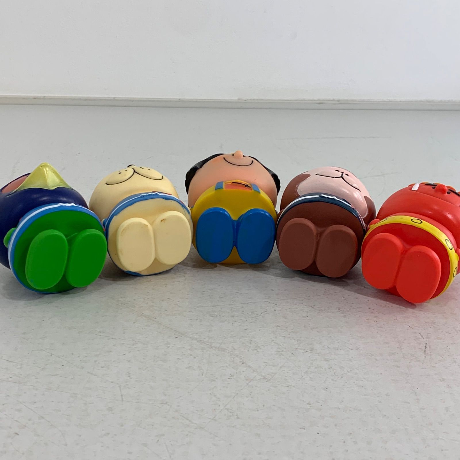 希少】協和銀行 桃太郎等5体セット☆ソフビ貯金箱 昭和レトロ