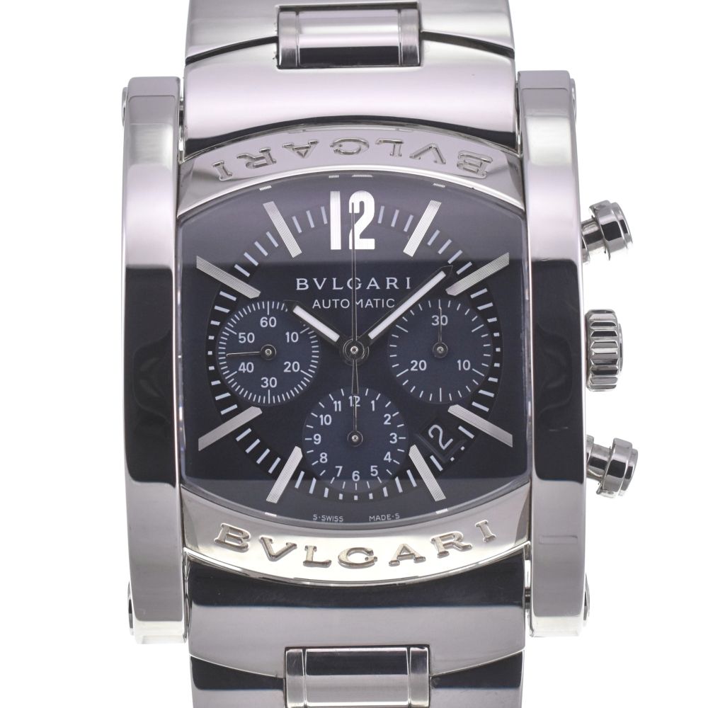 BVLGARI 自動巻き ブルガリ BVLGARI AA44SCH アショーマ クロノグラフ デイト 自動
