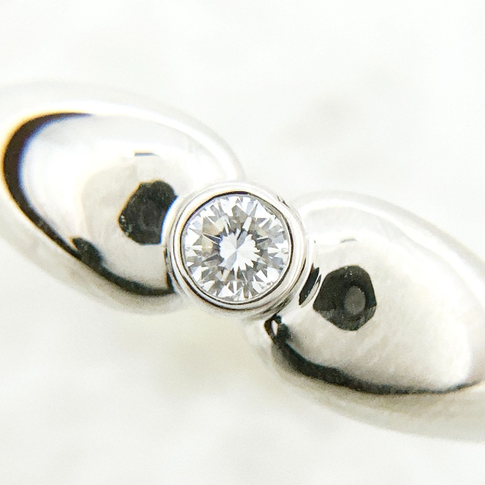 ティファニー ダイヤモンドリング Pt950 ダブルティアドロップ 14号 ティファニー ダイヤモンドリング Pt950 ダブルティアドロップ 14号