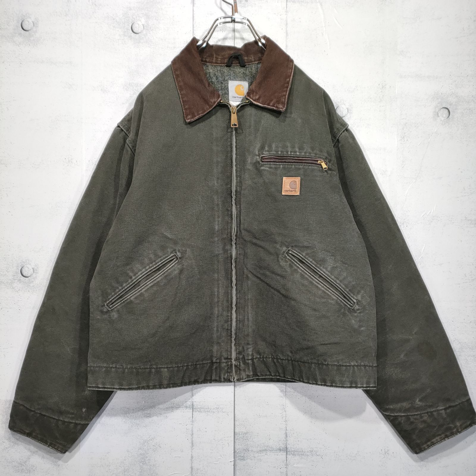 カーハート デトロイトジャケット J97 CARHARTT モスグリーン Lサイズ J97 MOS - メルカリ