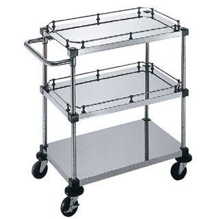 【 サイドハンドル付3段 S-4-3-2GB-B-9 】【 厨房器具 製菓道具 おしゃれ 飲食店 】