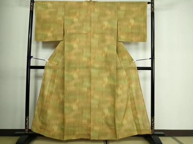 平和屋着物＃道中着 紬地 霞文 正絹 逸品 CAAT0503dy