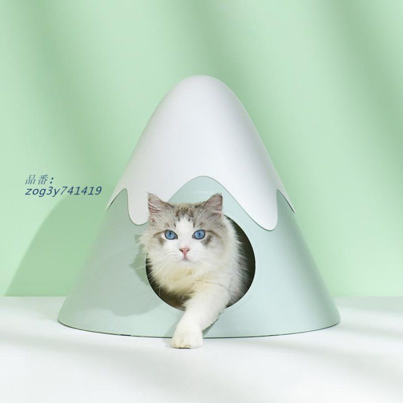 猫 ハウス 猫ハウス キャットハウス キャット ハウス ベッド 山型 おしゃれ 三角型 ネコハウス 大型 猫 洗える 猫ベッド スノーマウンテン zog3y741419