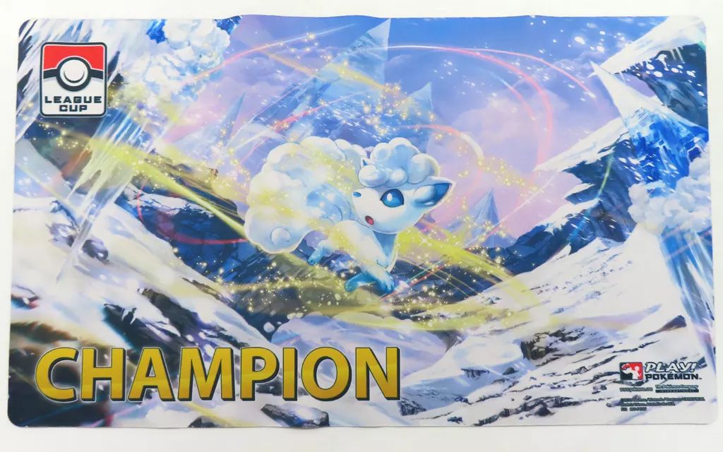 [Used] Supply Pokémon Card Game English Playmat Alola Rocon League Cup 2023 CHAMPION -League Cup 2023 Champion-