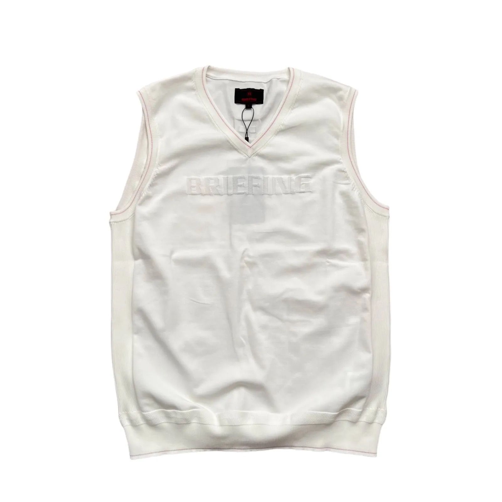 新品・未使用】BRIEFING ブリーフィング Vネック ニットベスト Lサイズ  