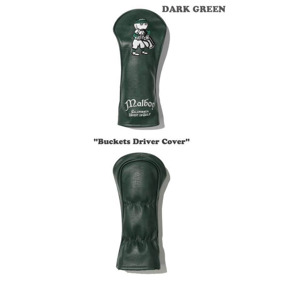 マルボンゴルフ ドライバーカバー MALBON GOLF Bucket Driver Cover バケット ドライバー カバー DARK GREEN CREAM ４点セット