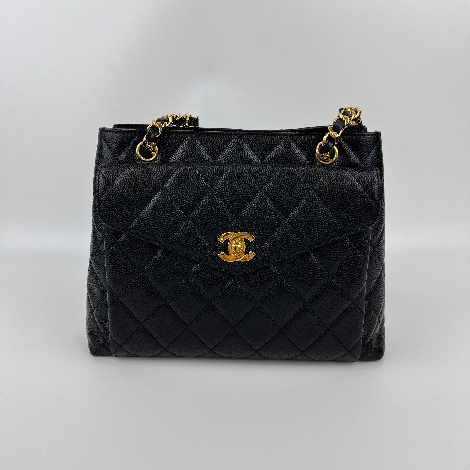 中古】CHANEL シャネル ココマーク マトラッセ チェーン