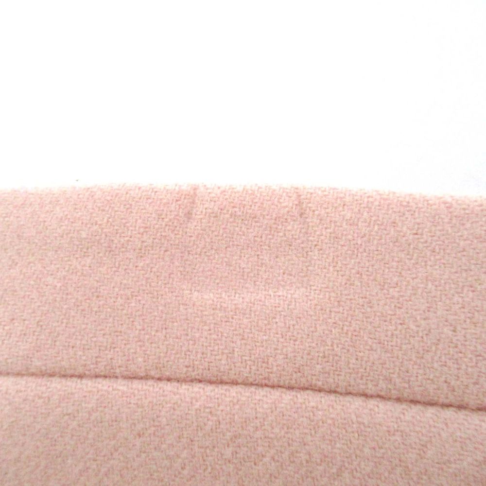 美品 miumiu ミュウミュウ パールビジューボタン バージンウール ミニ  