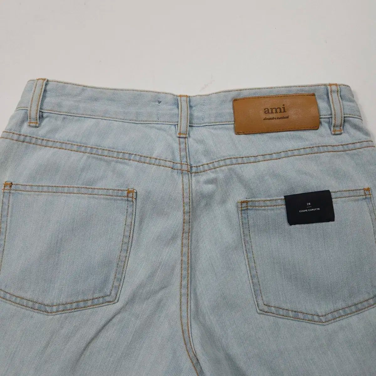 アミパリス amiparisライトブルー デニム バケットハット サイズ2 ami