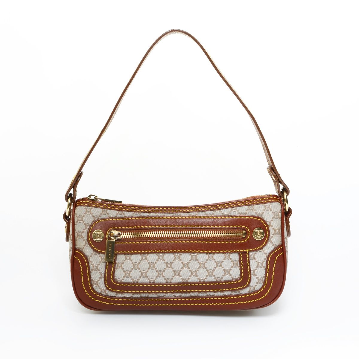 CELINE セリーヌ ショルダーバッグ マカダム キャンバス