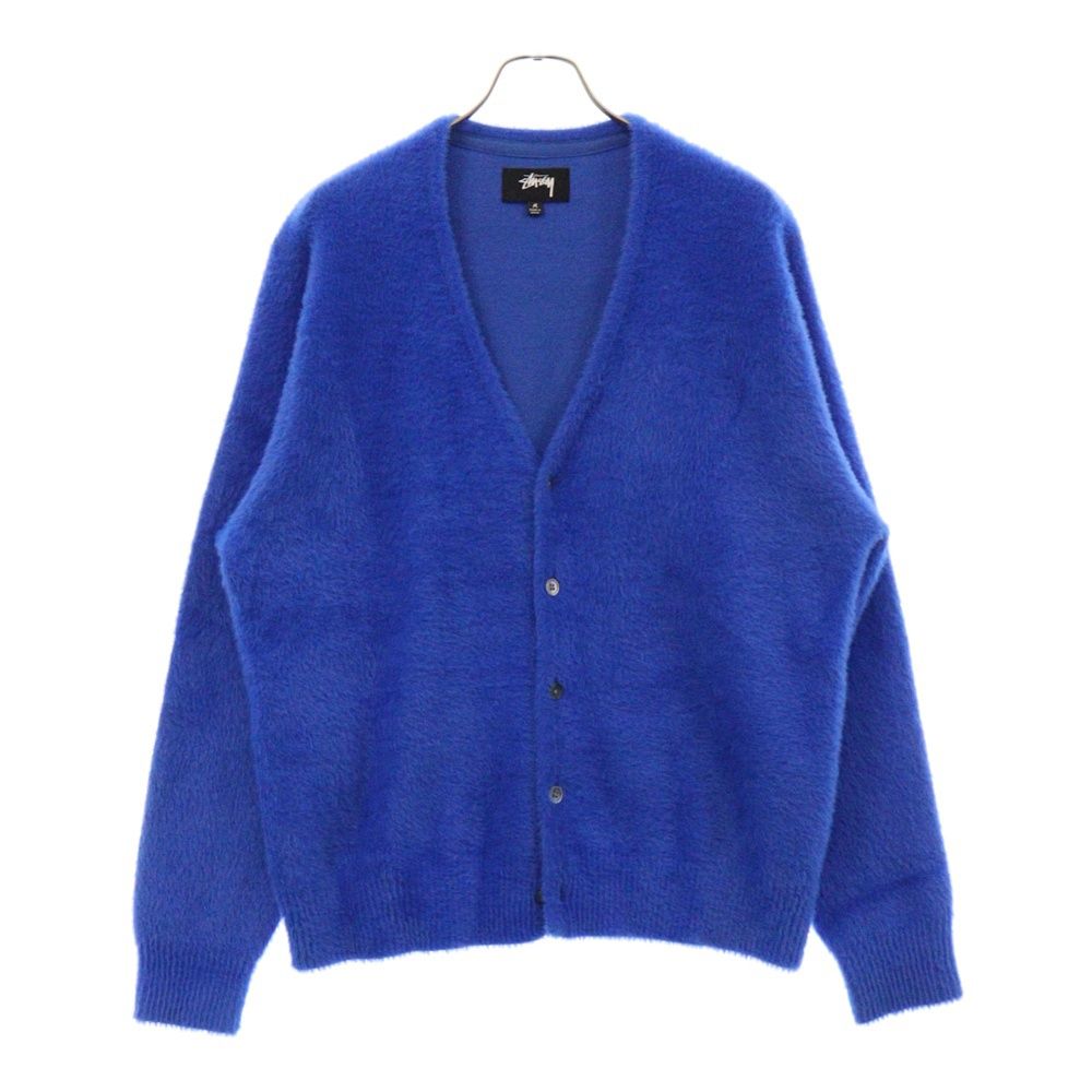 STUSSY (ステューシー) 24SS Shaggy Cardigan シャギーカーディガン117094 ブルー - メルカリ