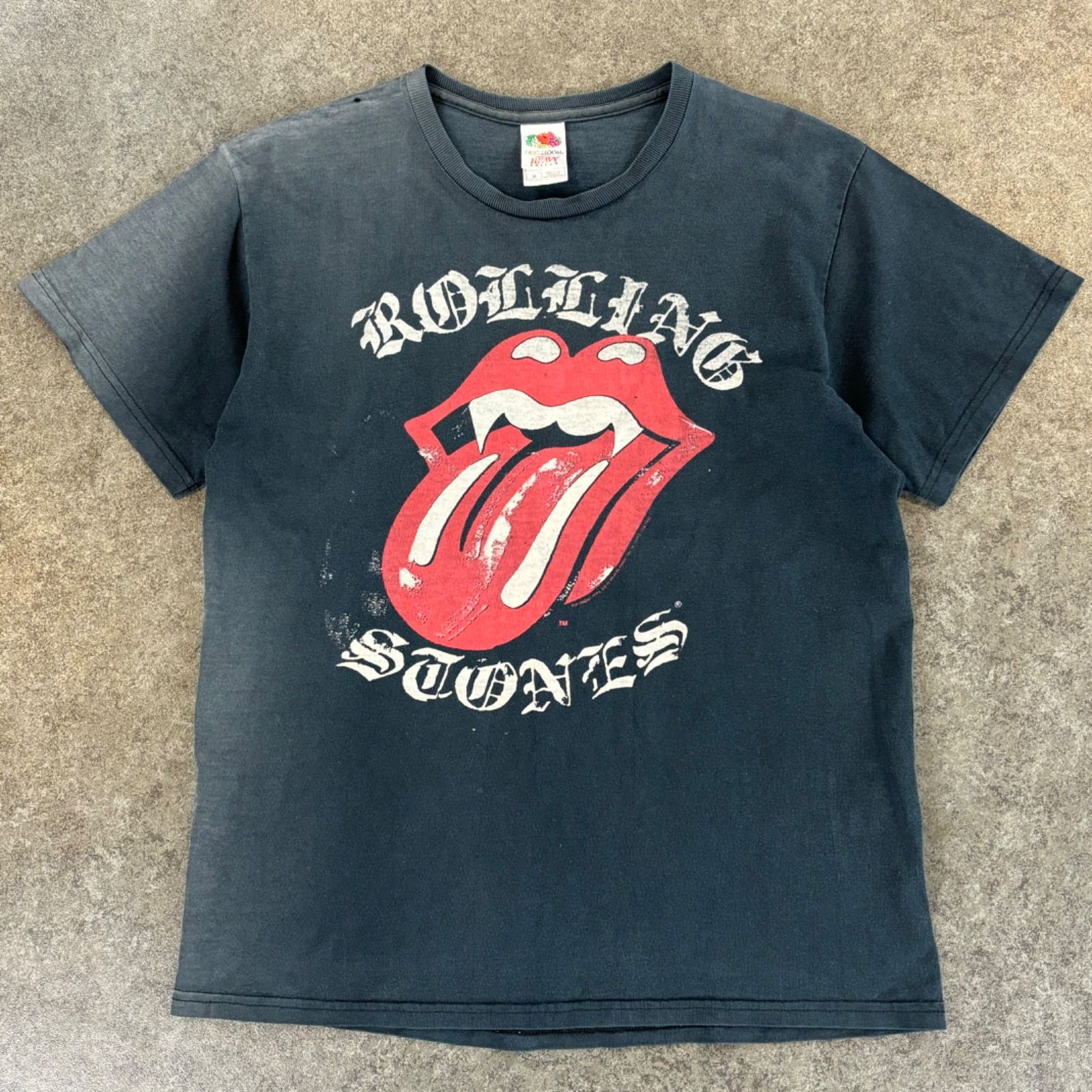 00s 2002 Rolling Stones Logo Printed T-shirt SOLD OUT Fade 