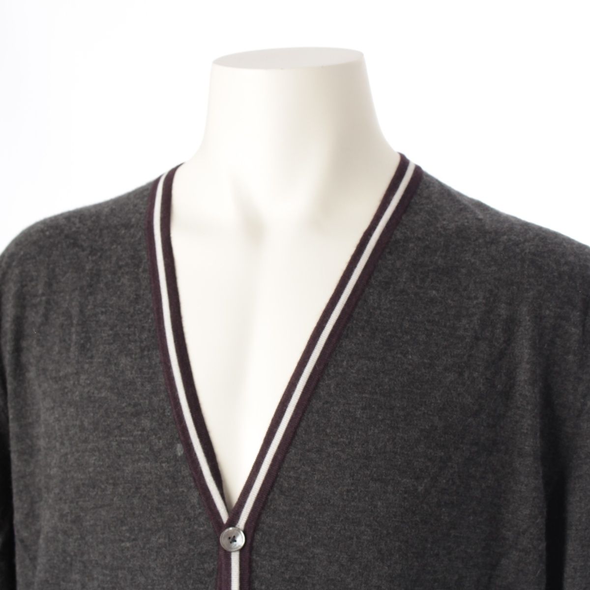 エルメス カーディガン カシミヤ シルク ニット ネイビー