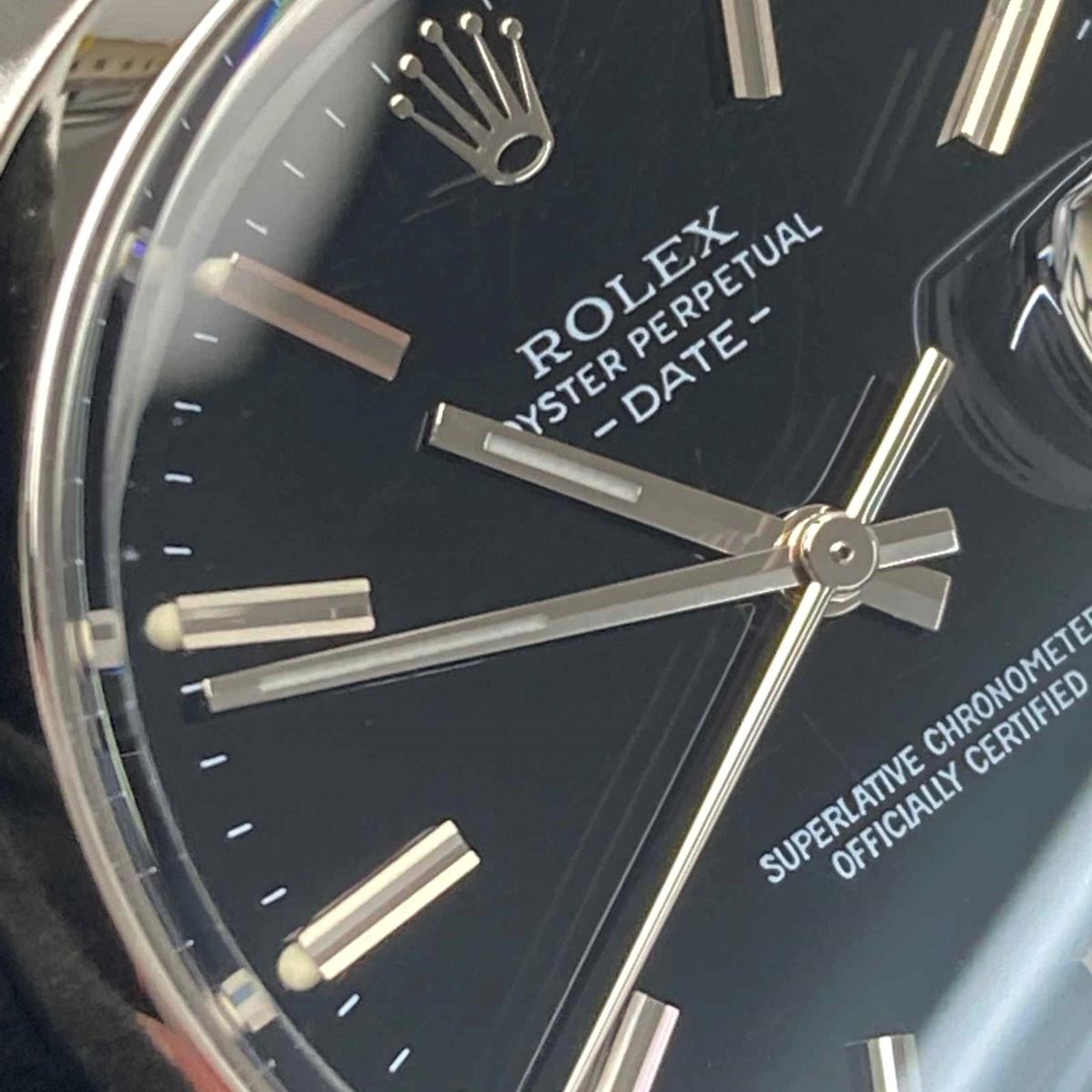 ROLEX ロレックス オイスターパーペチュアルデイト 1500 ブラック 自動巻き メンズ 腕時計 - メルカリ