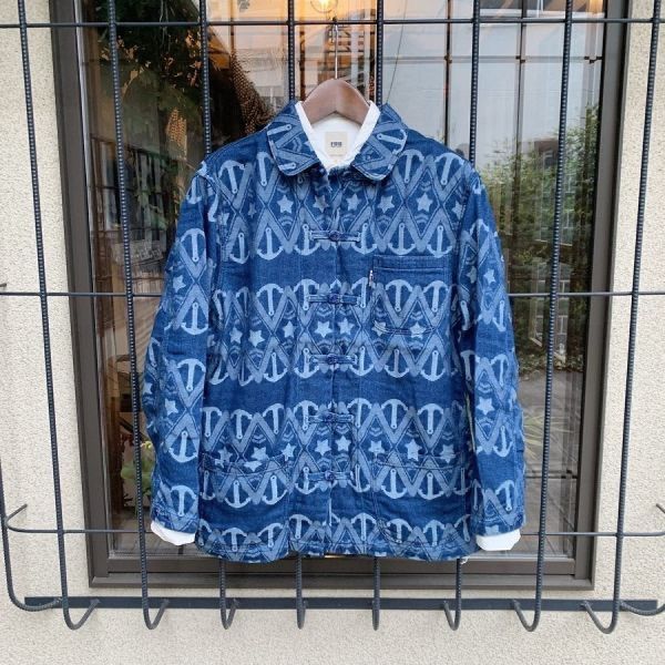 新品未使用品 BLUE BLUE / アンカージャガードデニムチャイナジャケット Mサイズ