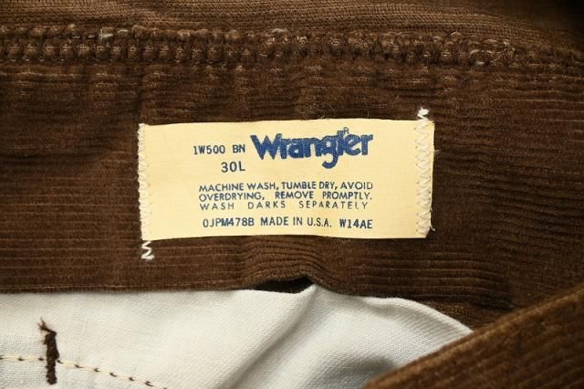 Wrangler コーデュロイパンツ