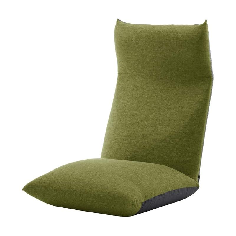 在庫 セルタン 座椅子 高反発 ポケットコイル NECK ネック タスクグリーン ハイバックタイプ 頭部背部リクライニング A578pr-583GRN 0