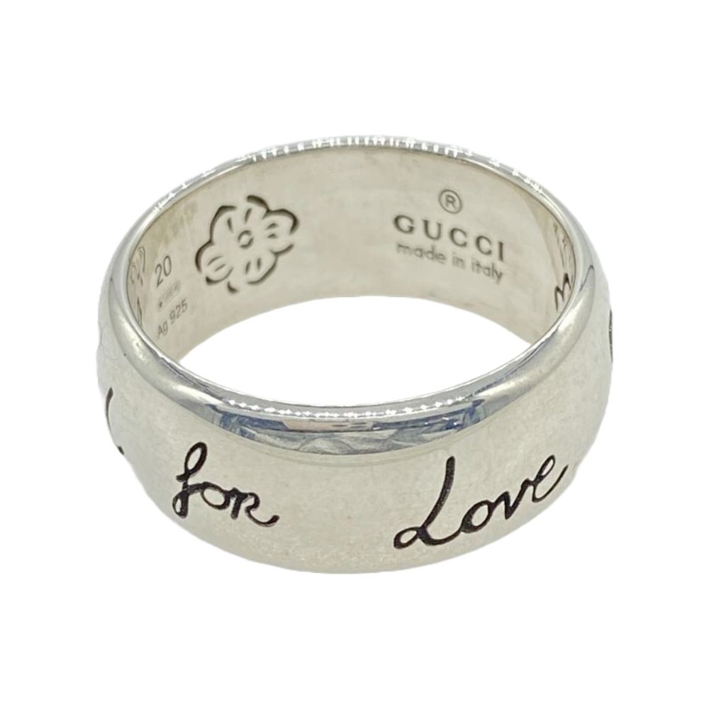 GUCCI グッチ ブラインド フォーラブ シルバー 925 リング シルバー系 