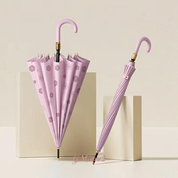 新商品が続々！ 雨傘 花咲く レディース 長傘 16傘骨 ワンタッチ傘 晴雨兼用 遮光傘 おしゃれ かわいい ギフト プレゼント 丈夫 耐風